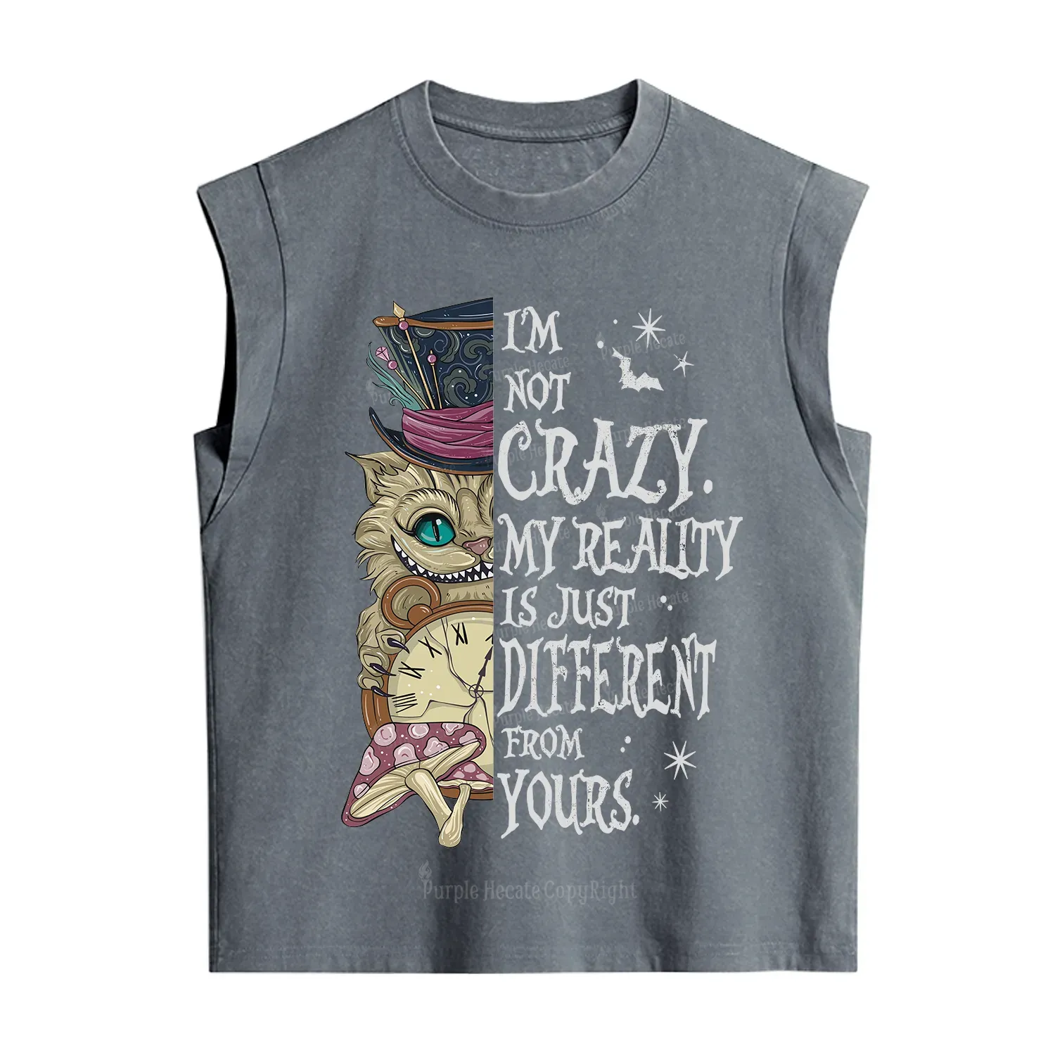 Purplehecate I'm Not Crazy My Reality Is Just Different From Vintage Washed Tank