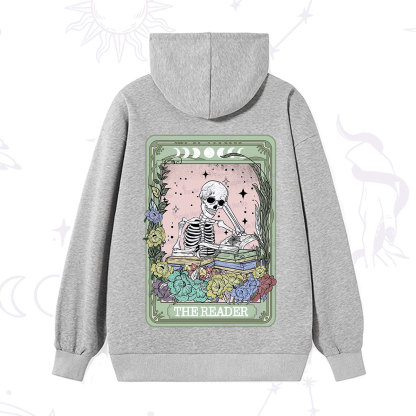 Purplehecate The Reader Bookworm Tarot Skeleton Hoodie