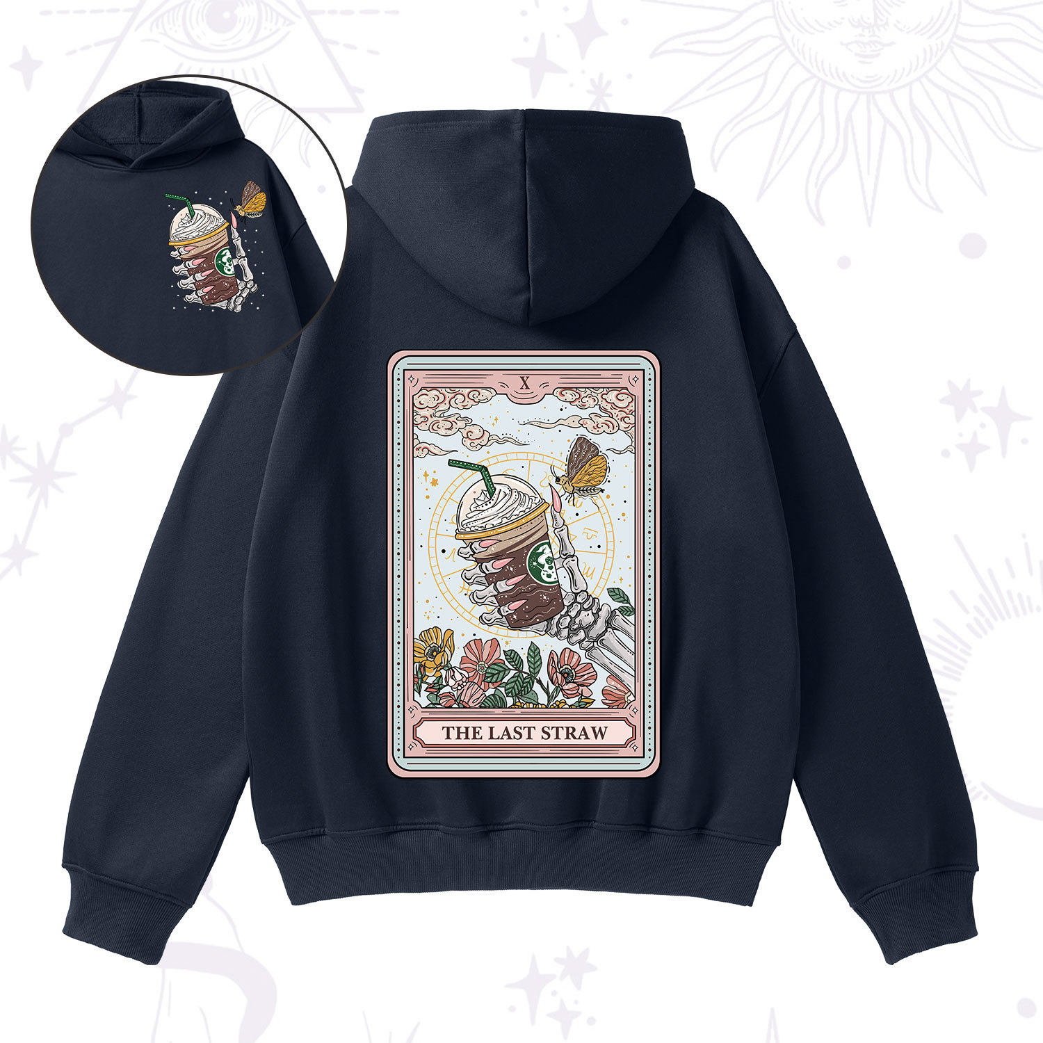 Purplehecate The Last Straw Tarot Fleece Hoodie Suit