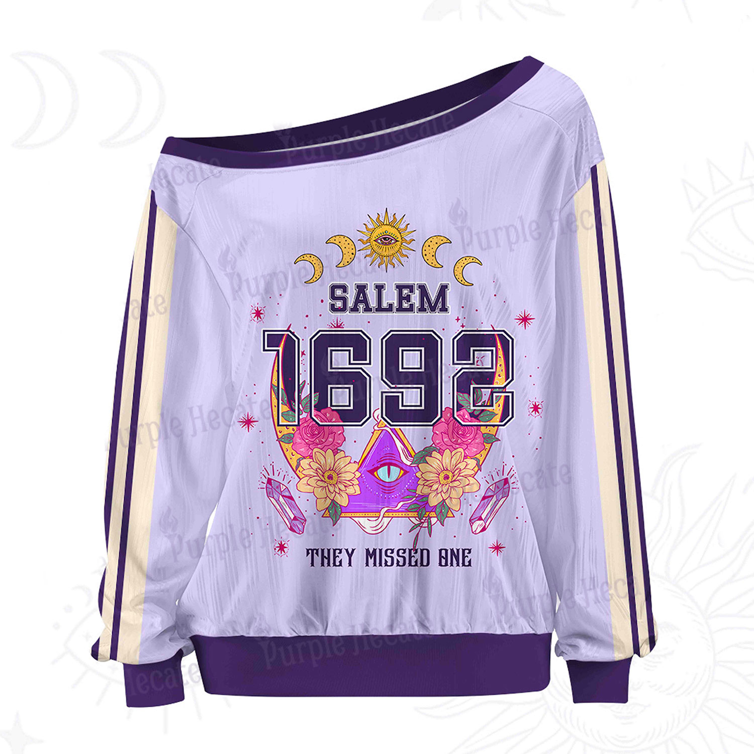 Purplehecate Salem 1692 They Missed Off The Shoulder Graphic Jersey 