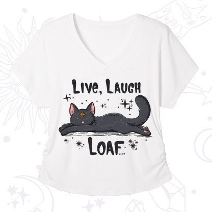 Purplehecate Live Laugh Loaf V-Neck T-Shirt
