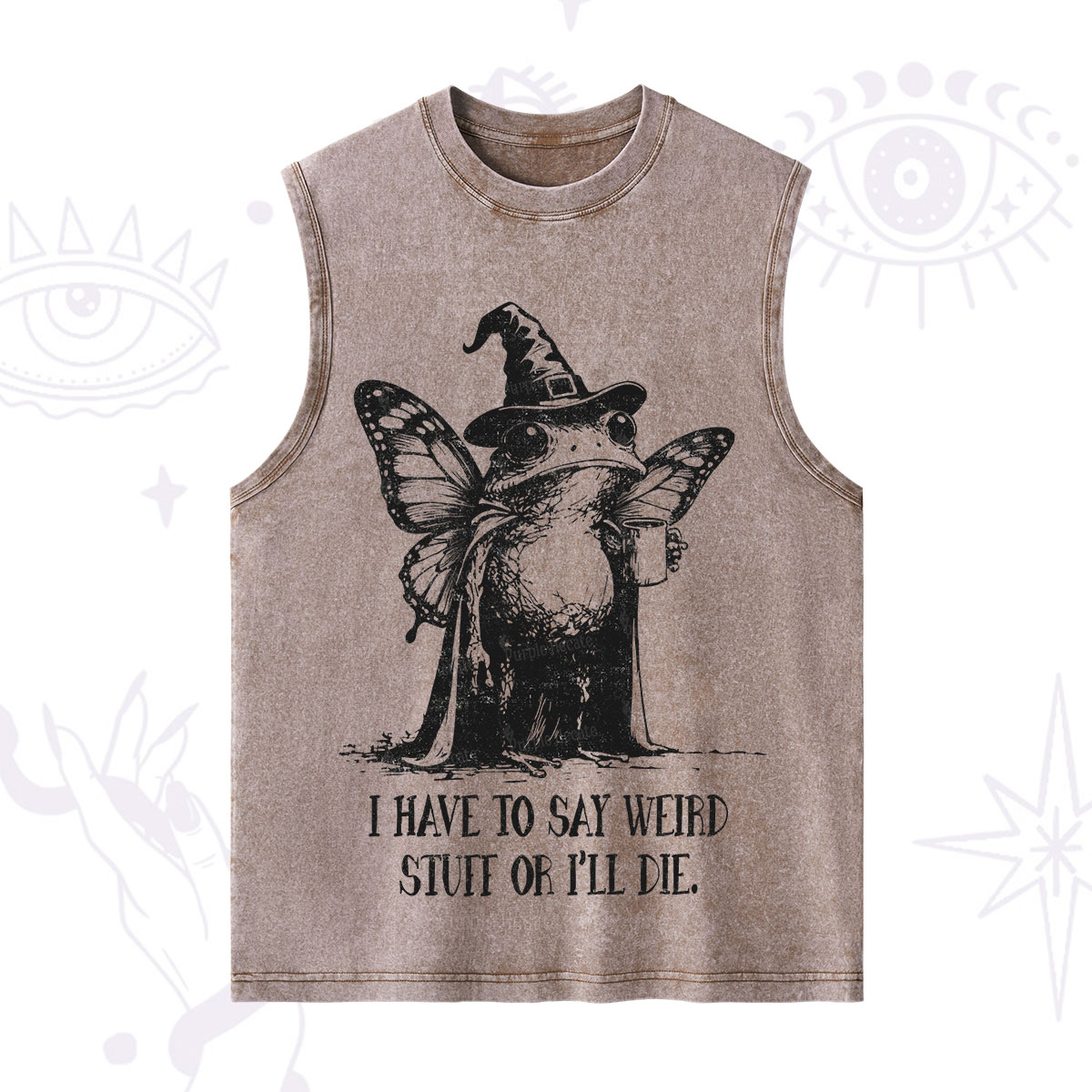 Purplehecate I Have to Say Weird Stuff Or I'll Die Washed Tank