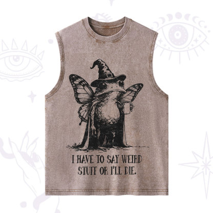 Purplehecate I Have to Say Weird Stuff Or I'll Die Washed Tank