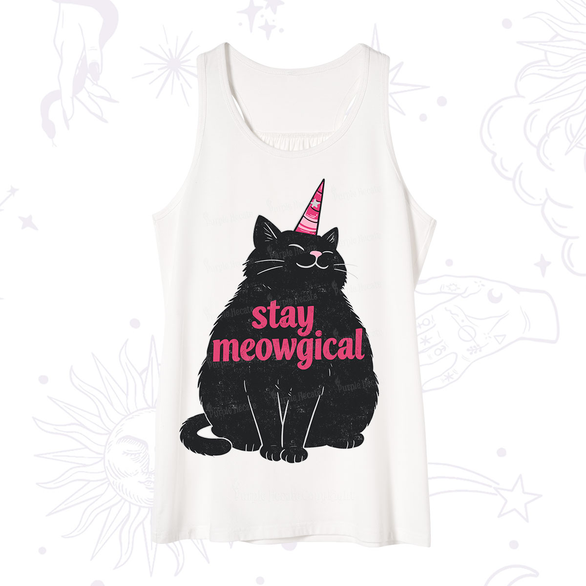 Purplehecate Stay Meowgical Tank
