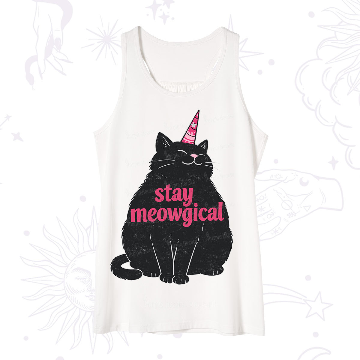 Purplehecate Stay Meowgical Tank