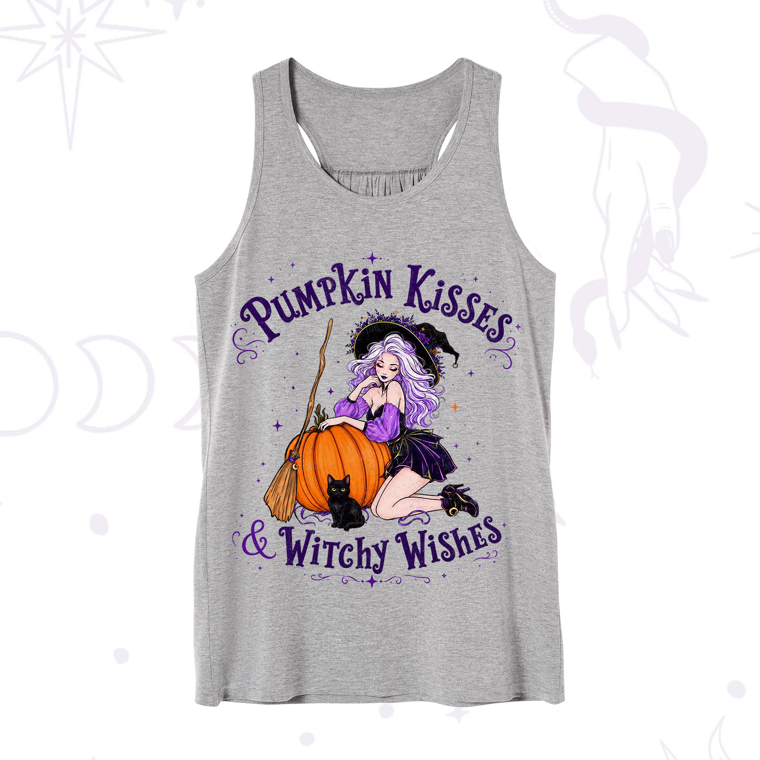 Purplehecate Pumpkin Kisses & Witchy Wishes Tank