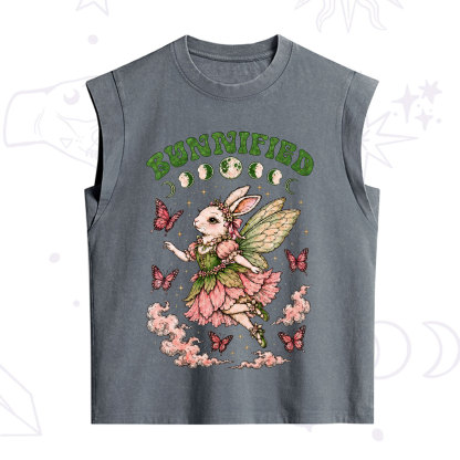 Purplehecate Bunnified Fairy Bunny Vintage Washed Tank