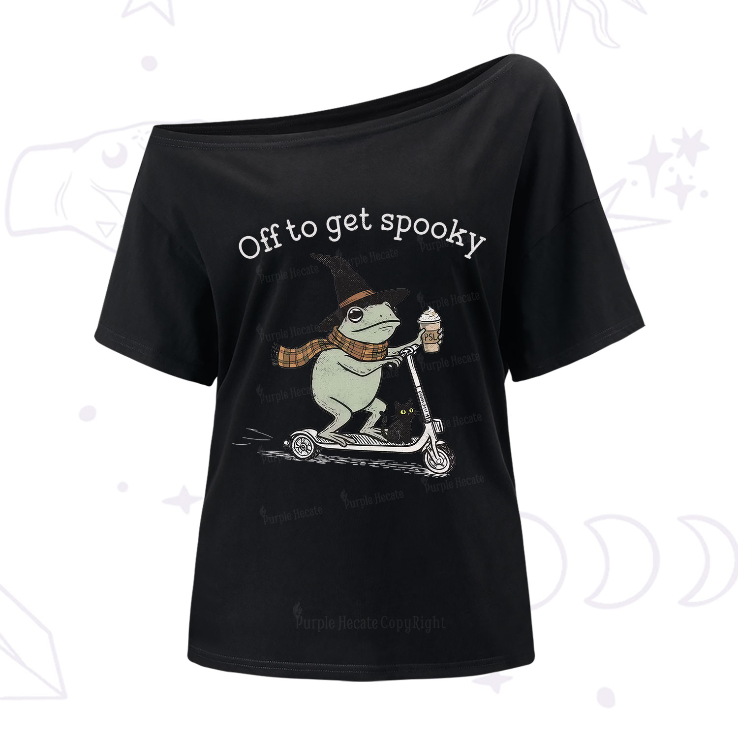 Purplehecate Off to get Spooky Halloween Forg One Shoulder T-Shirt