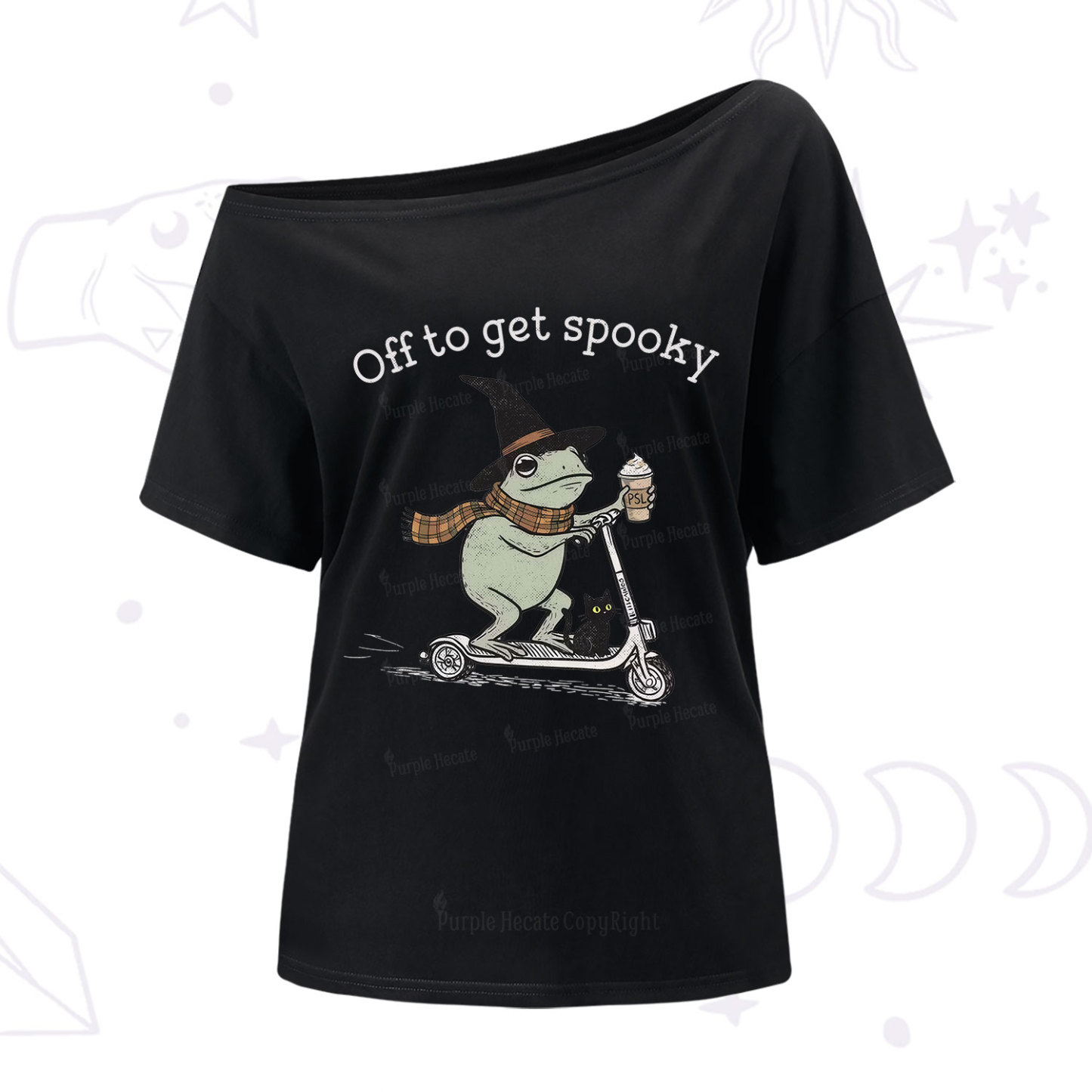 Purplehecate Off to get Spooky Halloween Forg One Shoulder T-Shirt