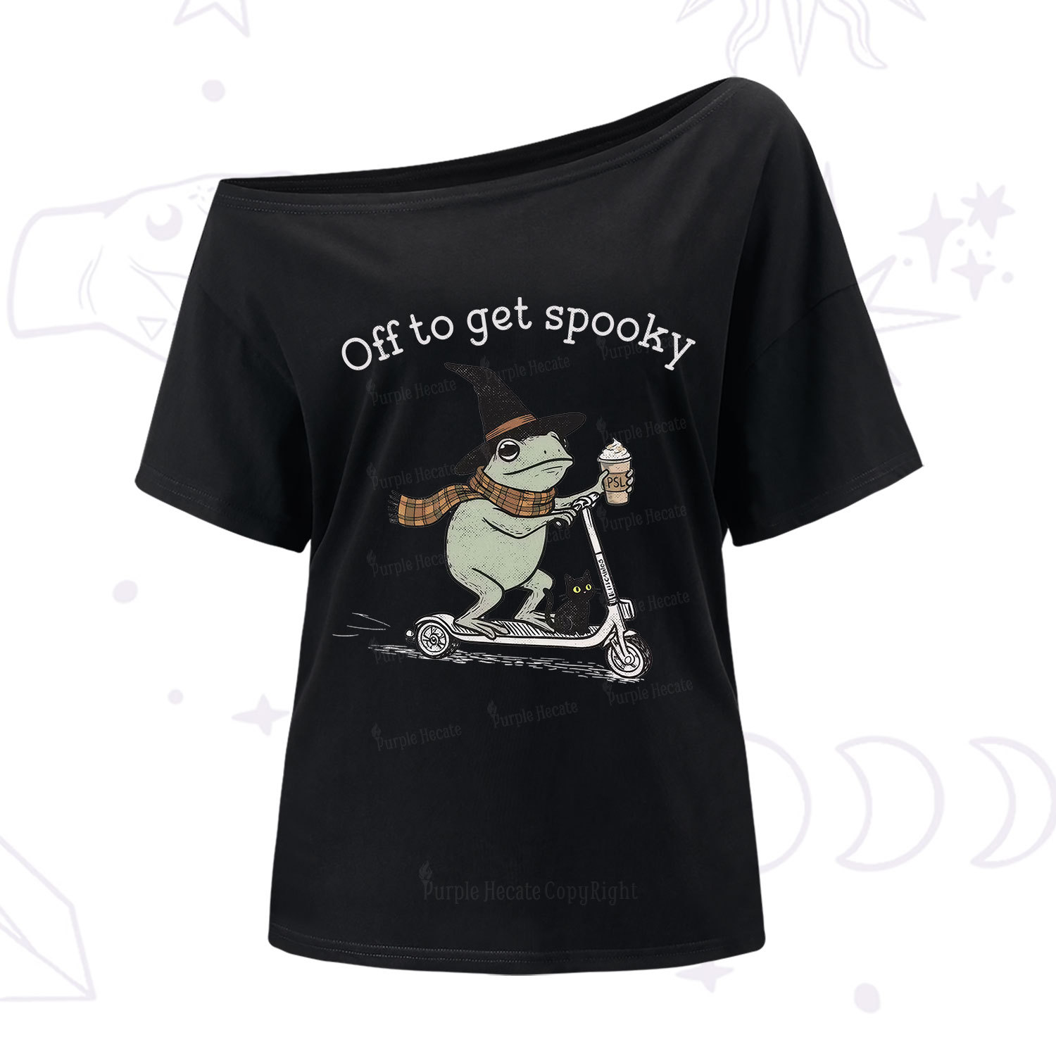 Purplehecate Off to get Spooky Halloween Forg One Shoulder T-Shirt