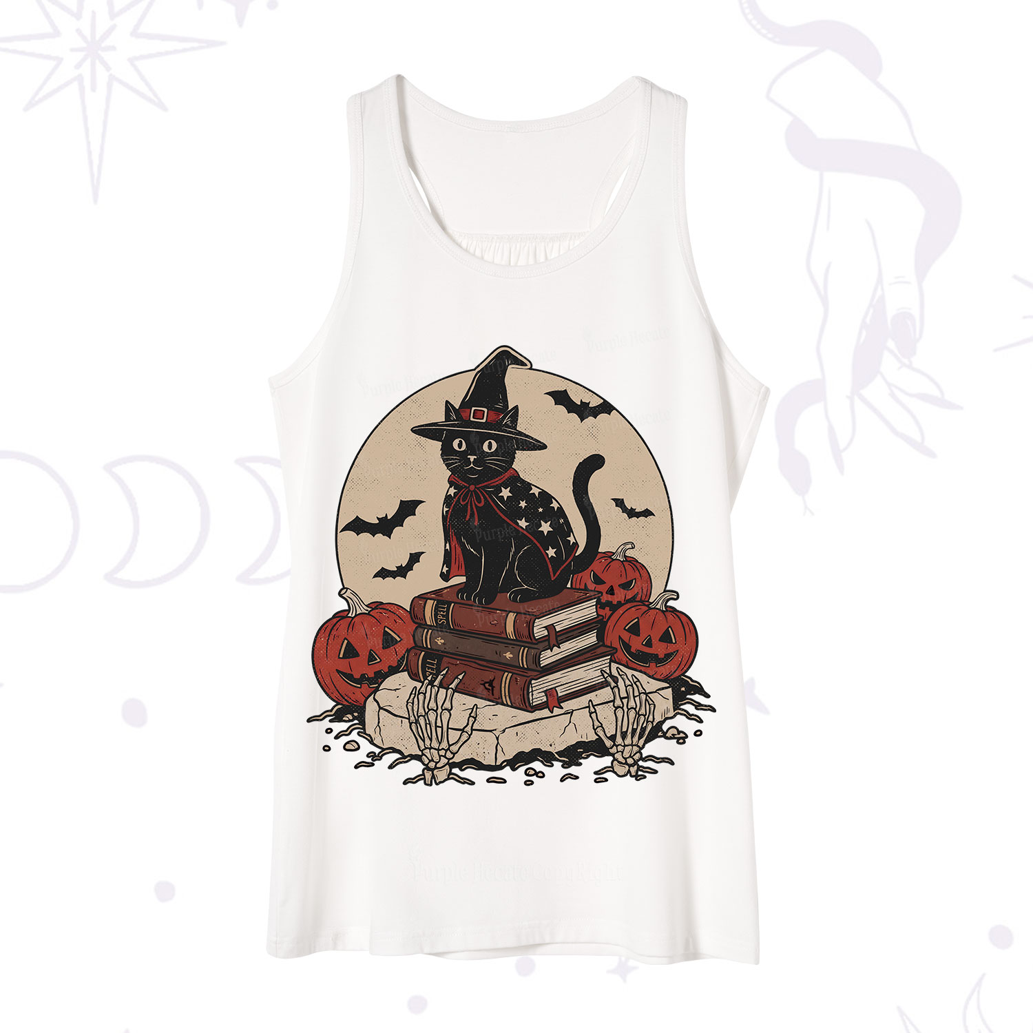 Purplehecate Witch Hat Pumpkin Tank