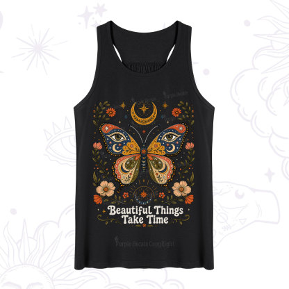 Purplehecate Beautiful Things Take Time Butterfly Tank
