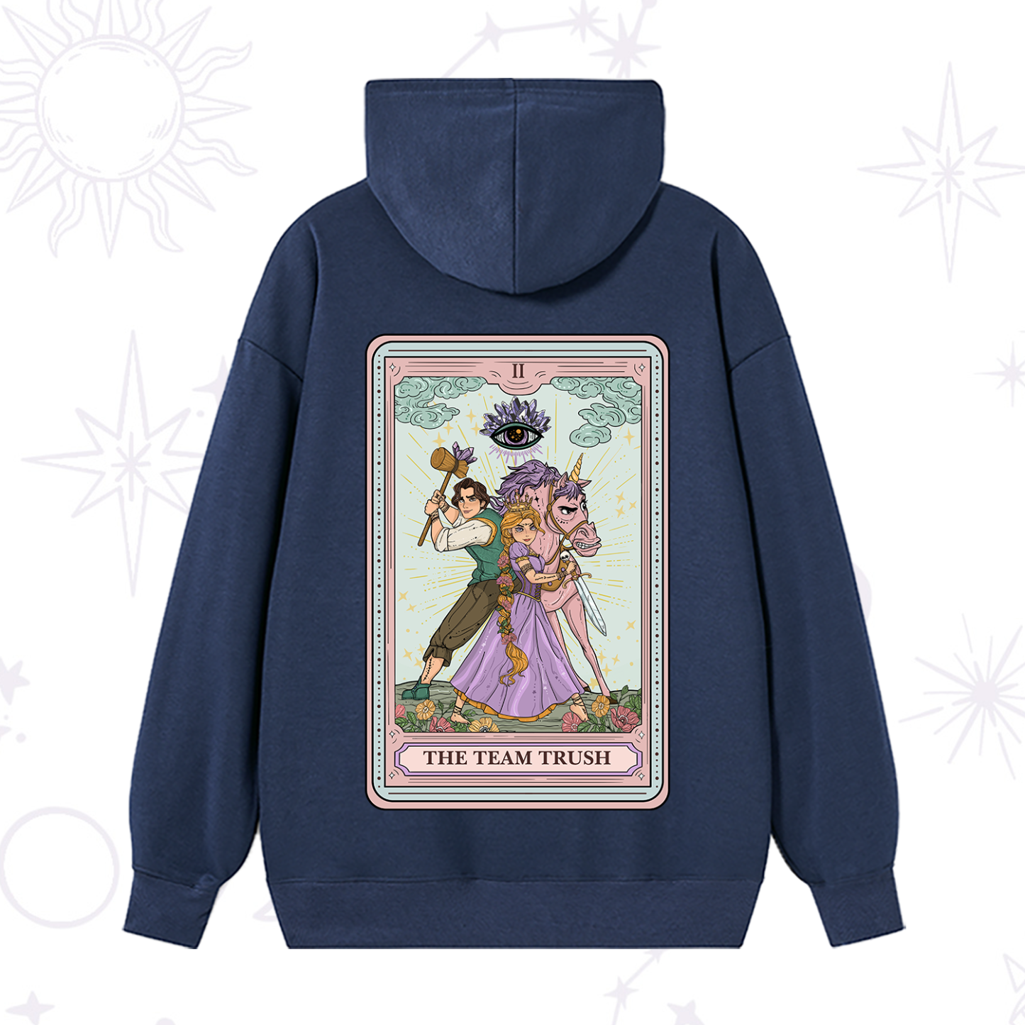 Purplehecate The Team Trush Tarot Card Hoodie