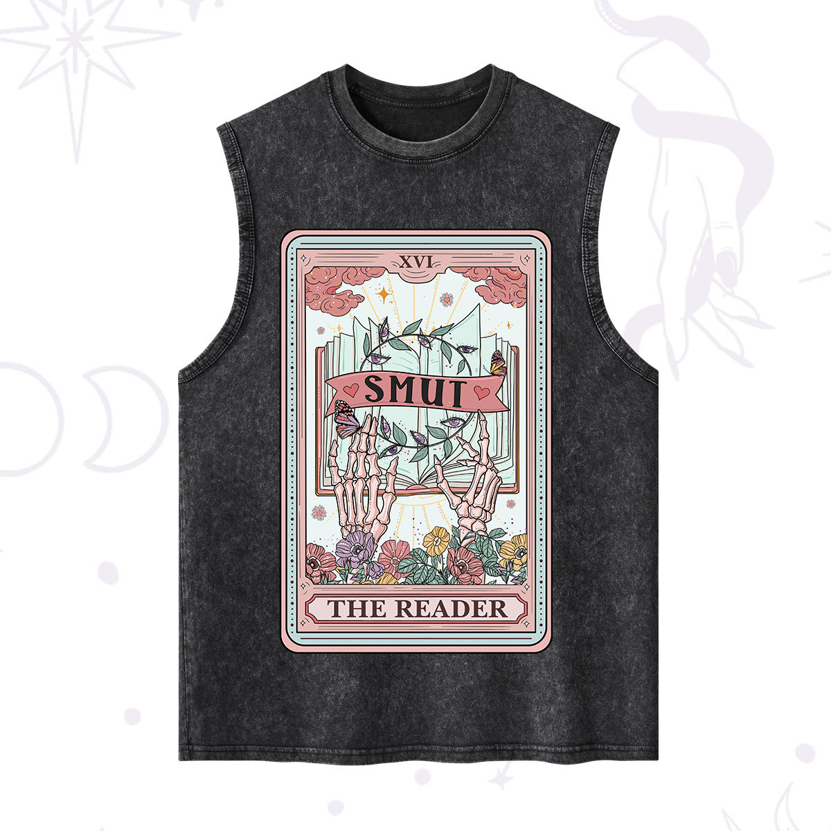Purplehecate The Smut Reader Tarot Washed Tank