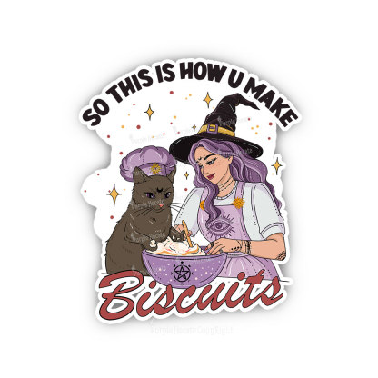 Purplehecate So This Is How You Make Biscuits Sticker