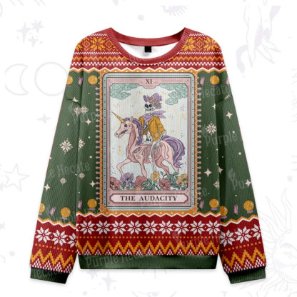 Purplehecate The Audacity Tarot Card Ugly Christmas Sweatshirts