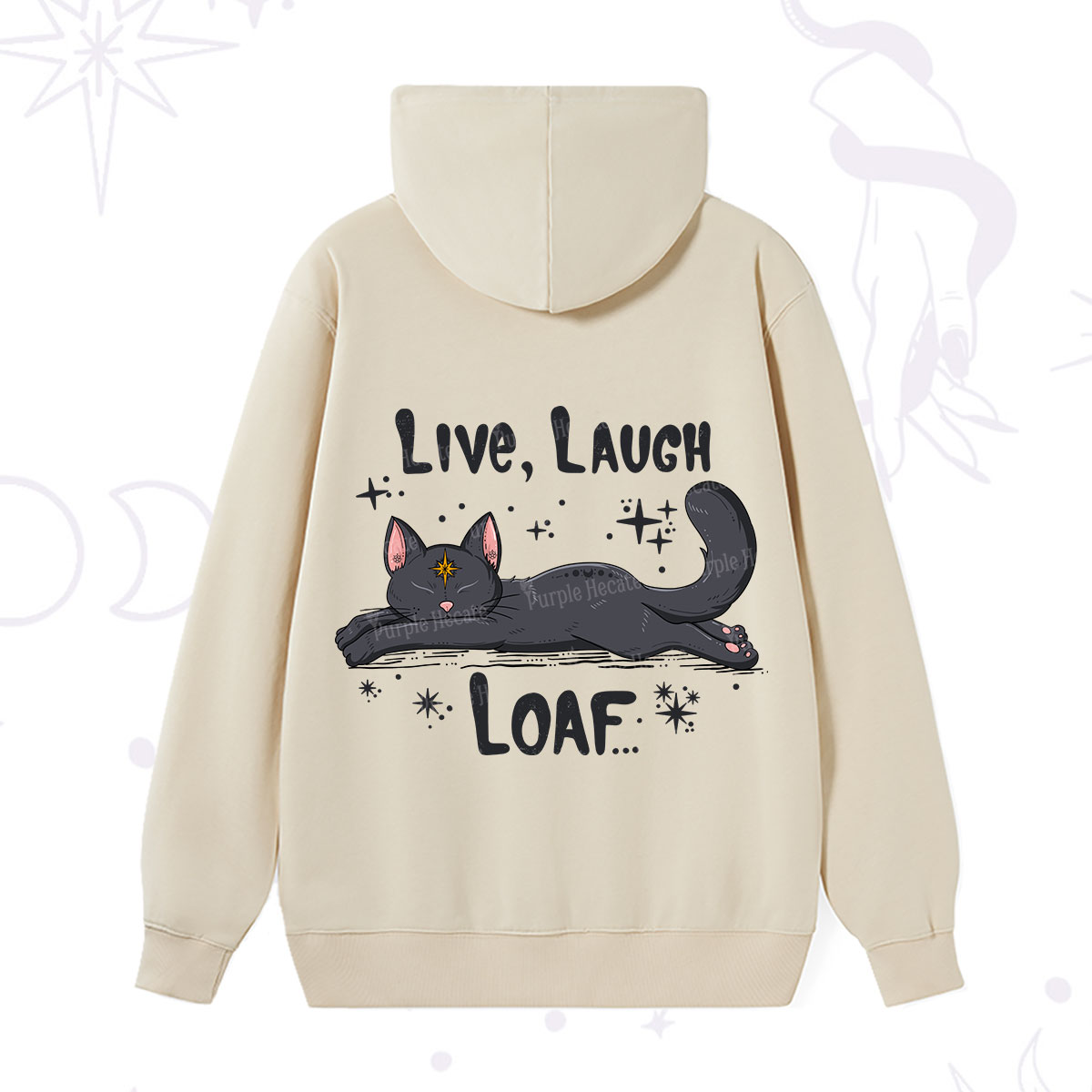Purplehecate Live Laugh Loaf Hoodie