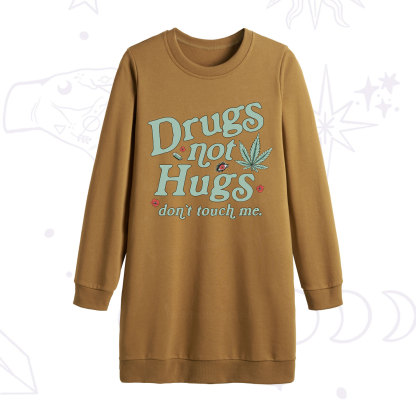 Purplehecate Sarcastic Weed Sweatshirt Dress