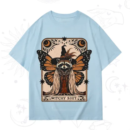 Purplehecate Witchy Shit Raccoon T-Shirt