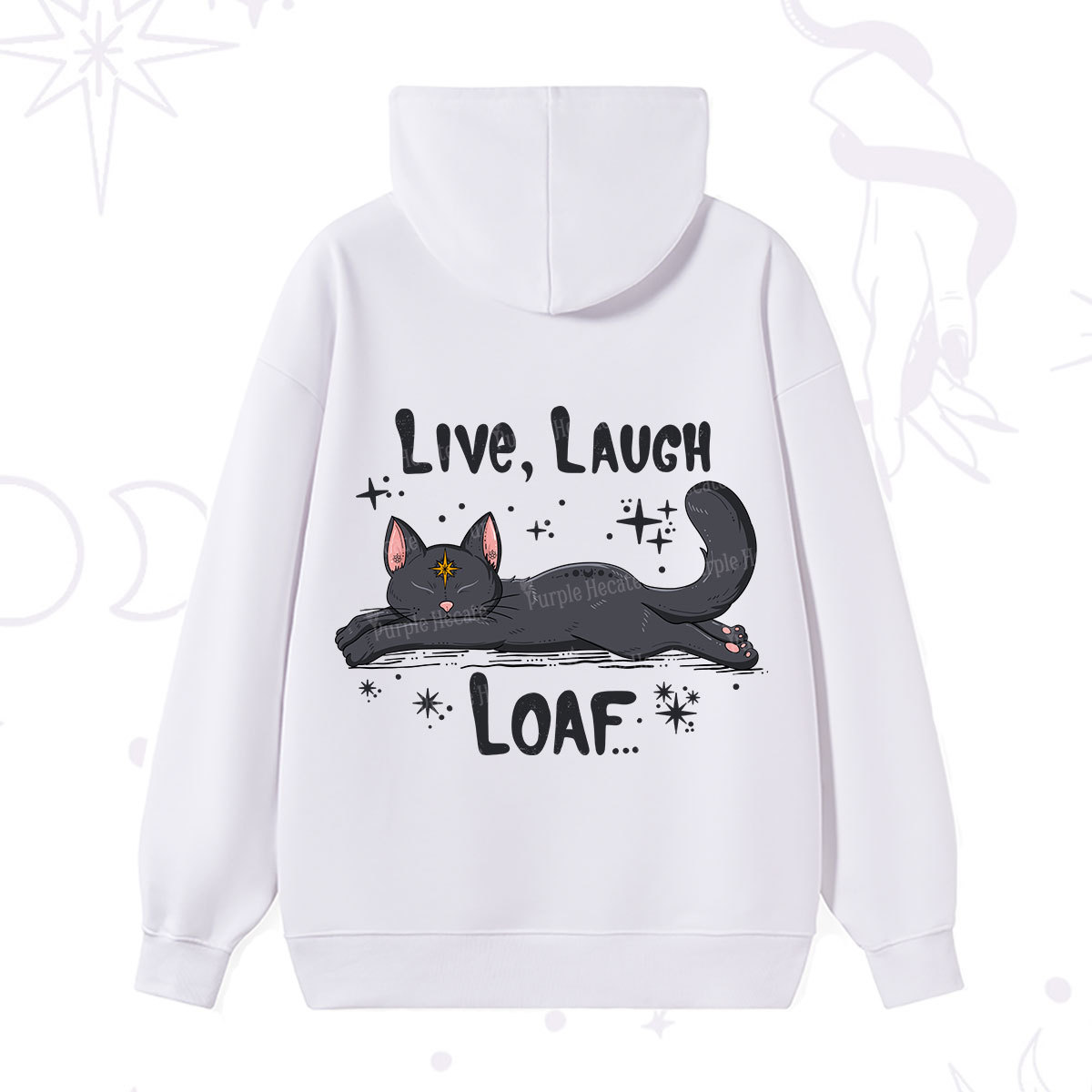 Purplehecate Live Laugh Loaf Hoodie