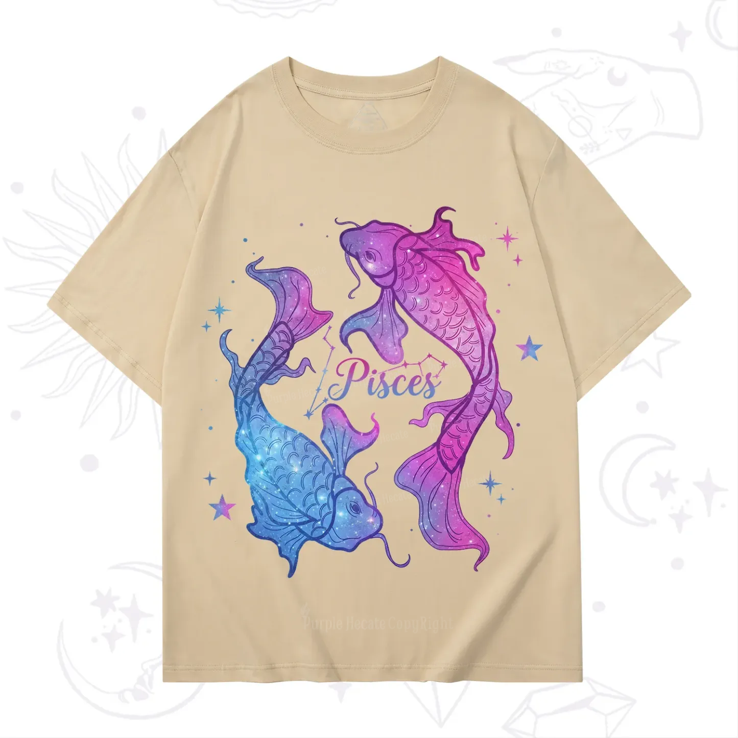 Purplehecate Pisces Zodiac T-Shirt