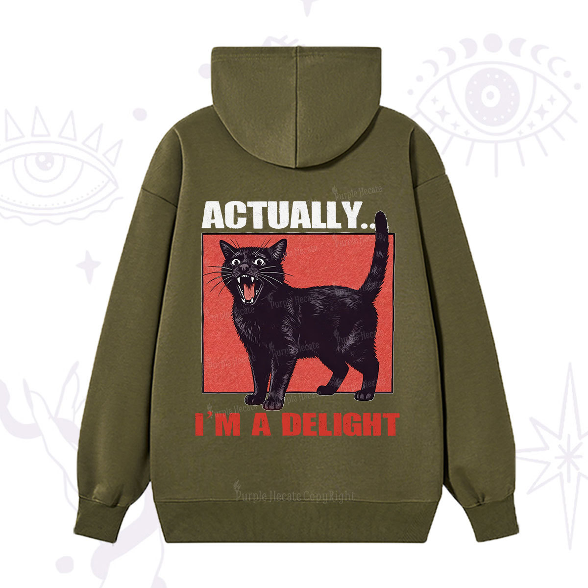 Purplehecate Actually Im a Delight Hoodie
