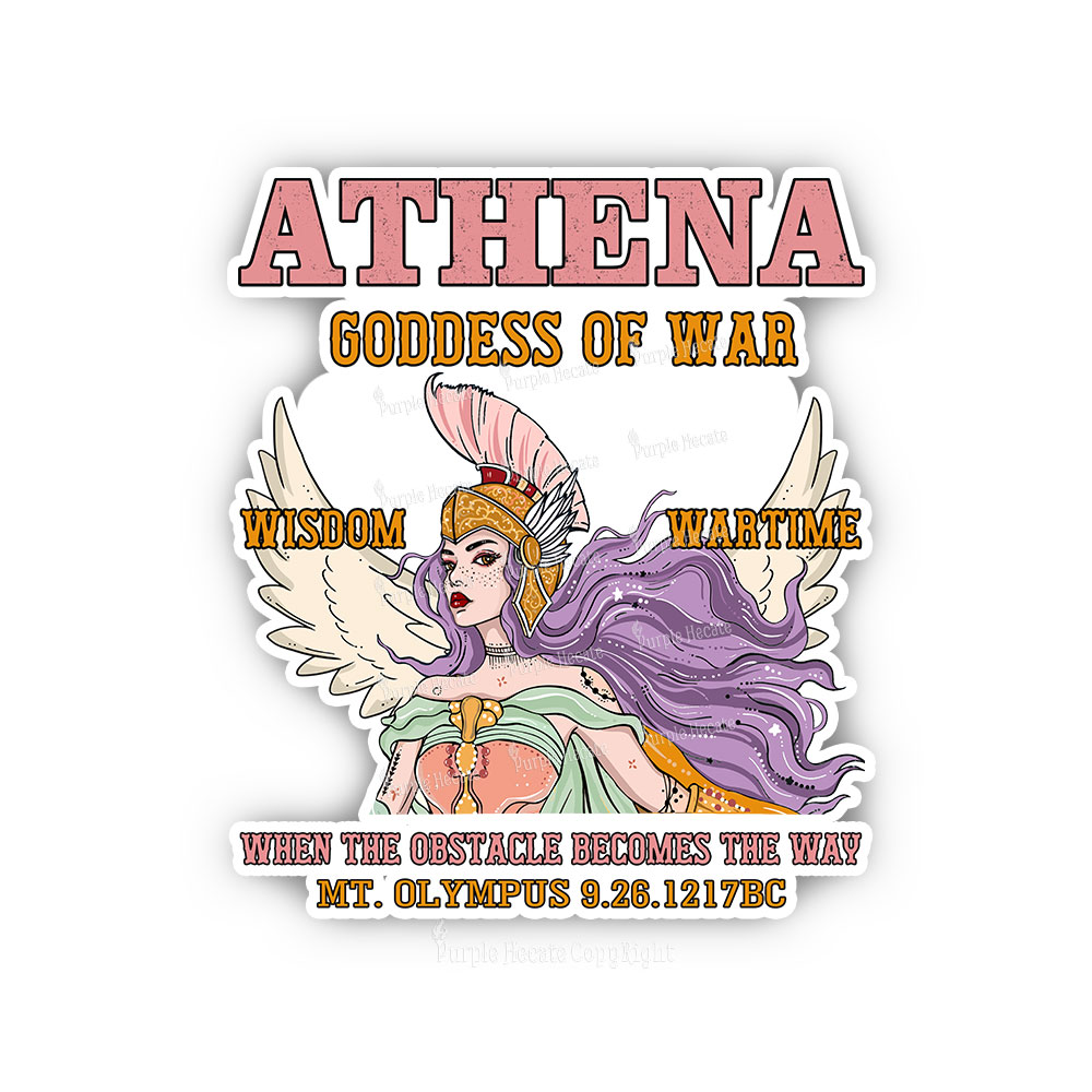 Purplehecate Wise War Goddess Athena Sticker