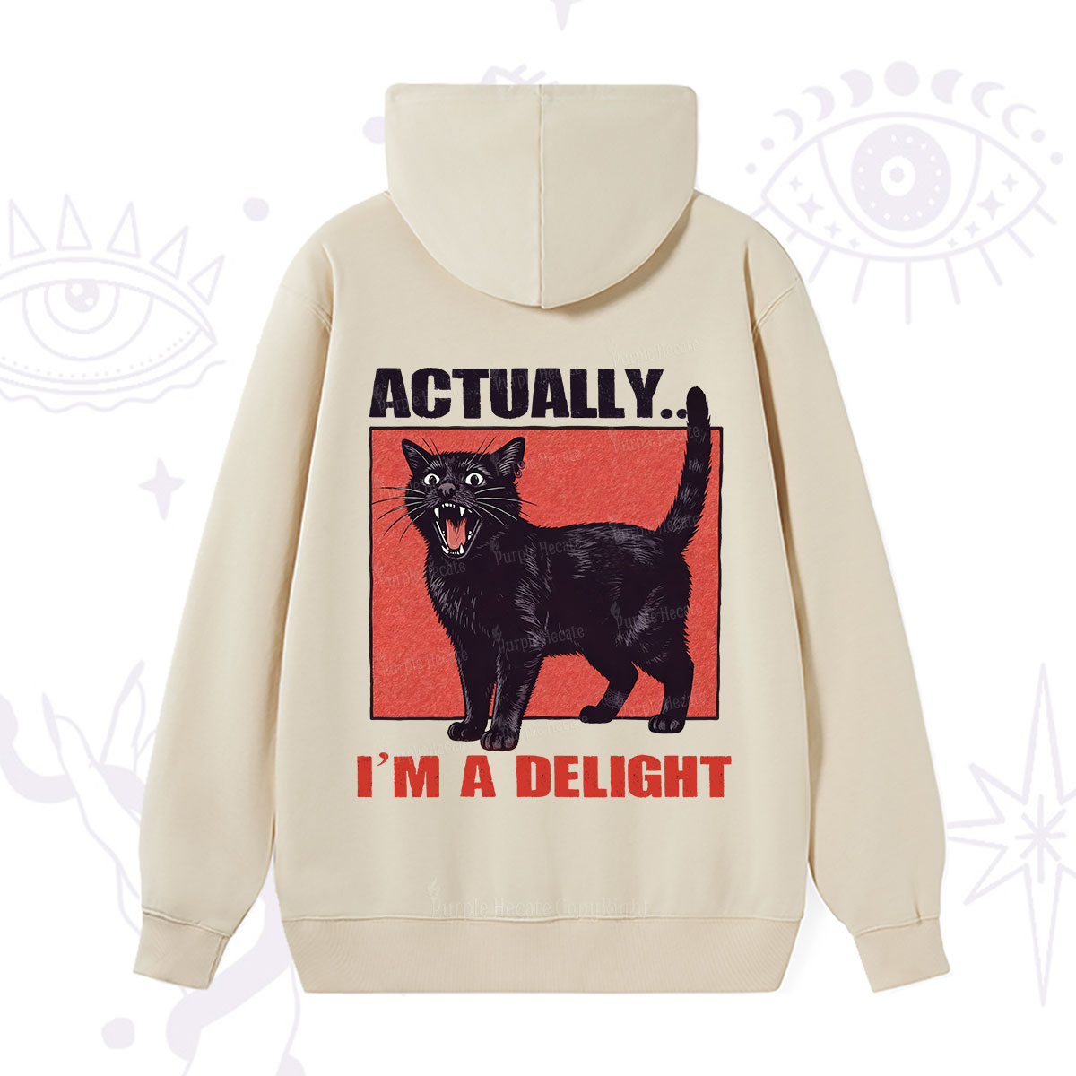 Purplehecate Actually Im a Delight Hoodie
