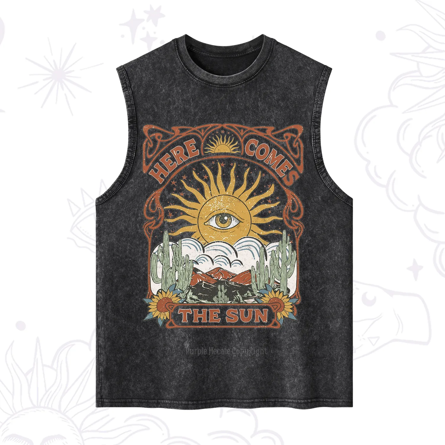 Purplehecate Here Comes The Sun Washed Tank
