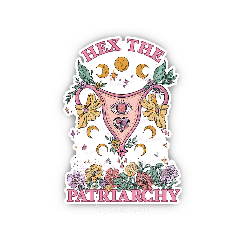 Purplehecate Hex the Patriarchy Feminist Power Sticker