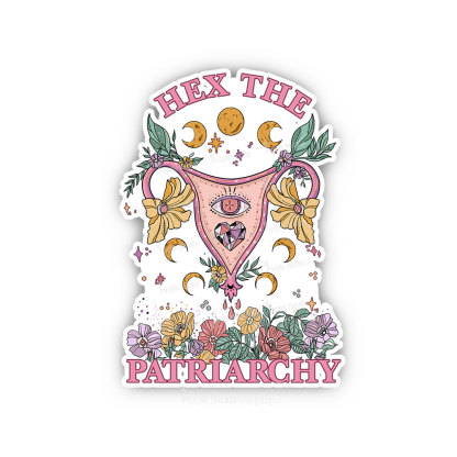 Purplehecate Hex the Patriarchy Feminist Power Sticker