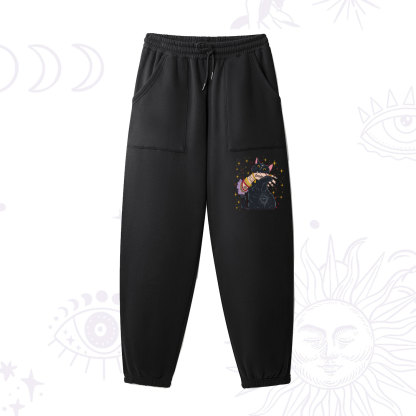 Purplehecate Feral Cat Fleece Sweatpants