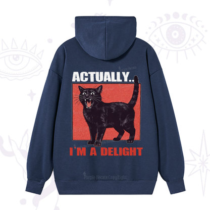 Purplehecate Actually Im a Delight Hoodie