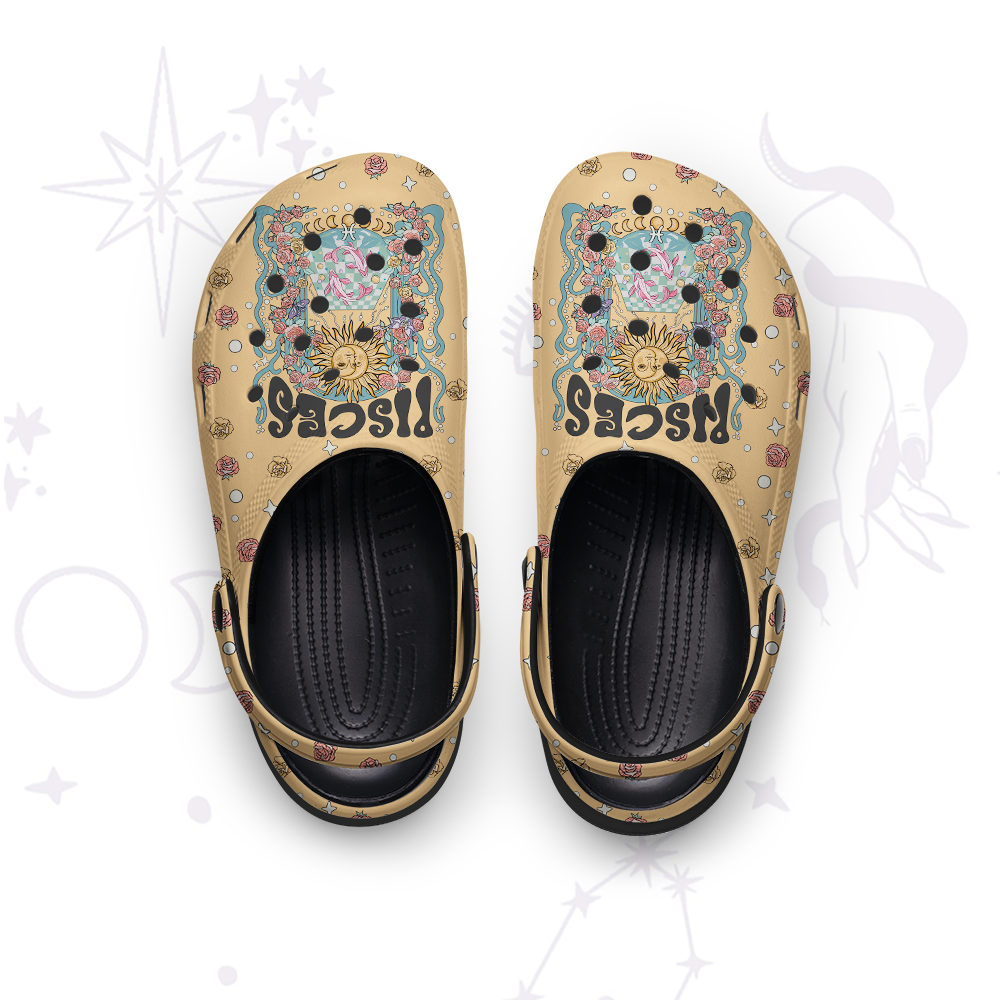 Purplehecate Pisces Spirit Zodiac Rubber Clogs