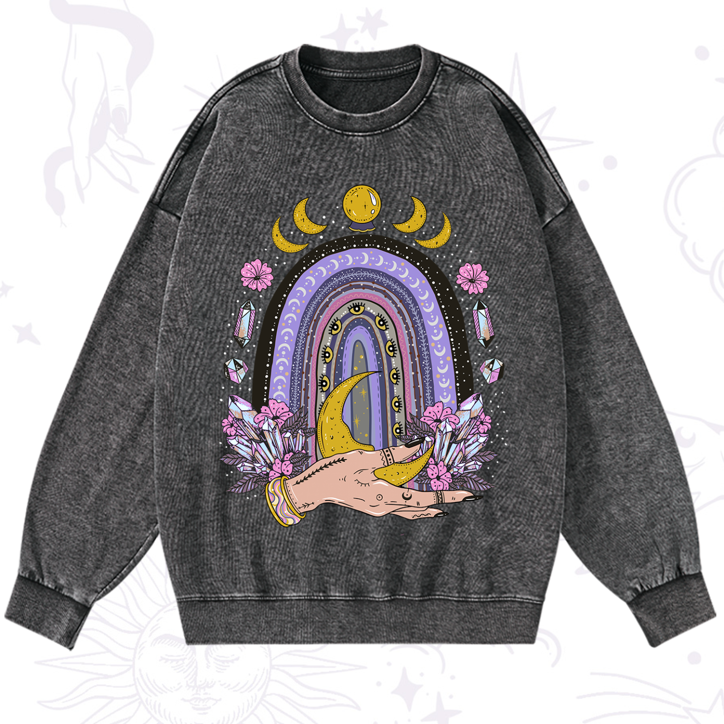 Magic Purplehecate Magic Rainbow Washed Sweatshirt