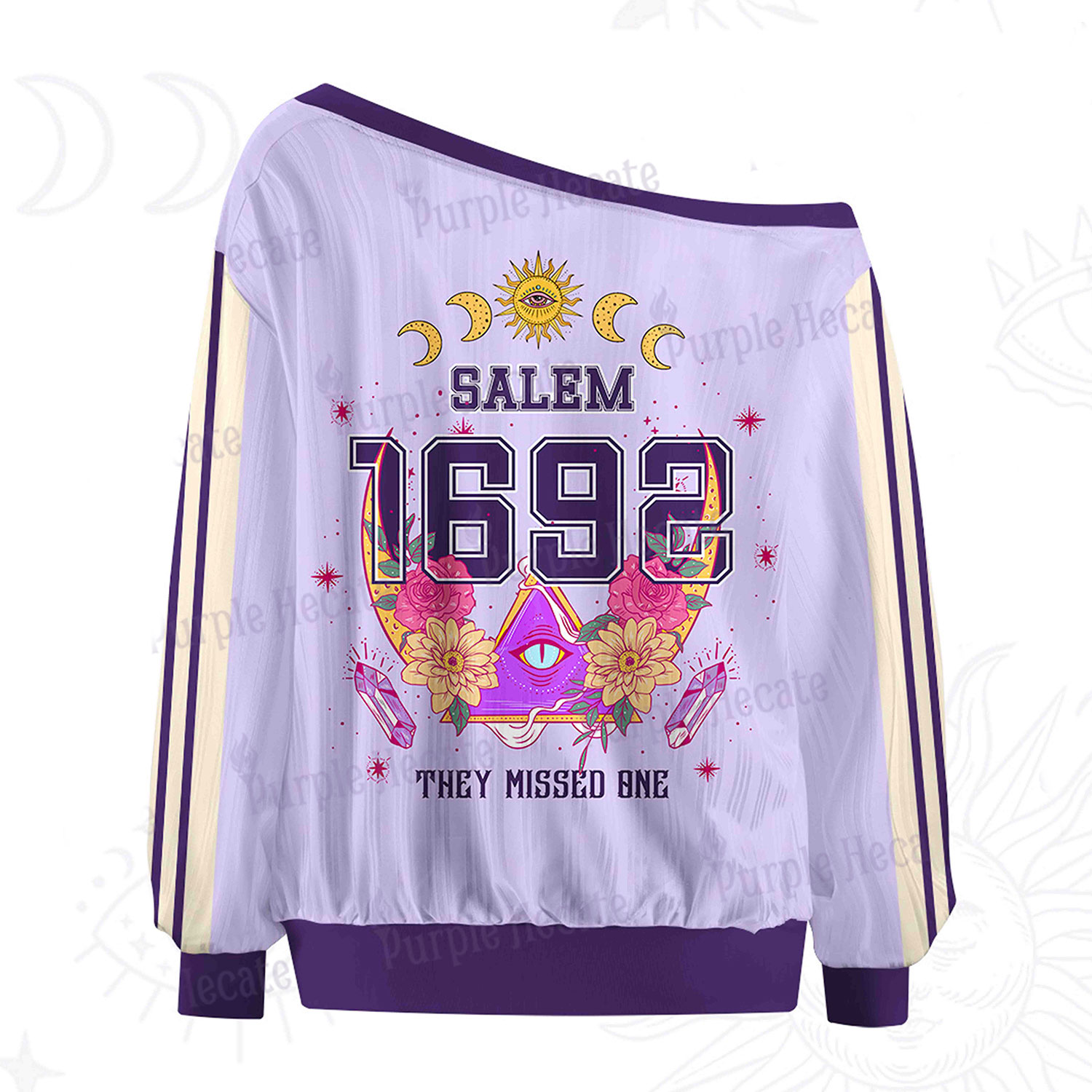 Purplehecate Salem 1692 They Missed Off The Shoulder Graphic Jersey 