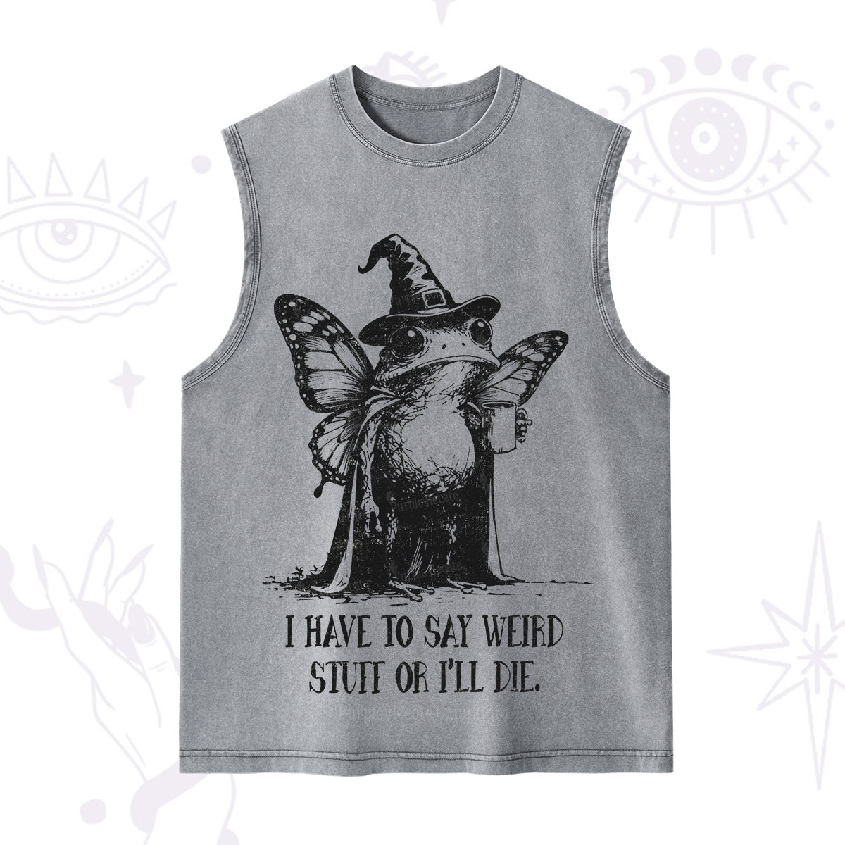 Purplehecate I Have to Say Weird Stuff Or I'll Die Washed Tank