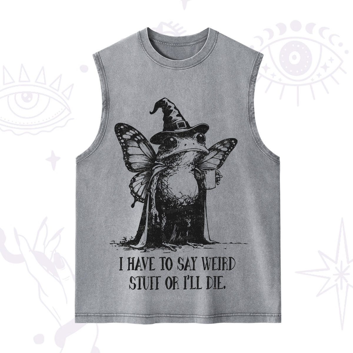 Purplehecate I Have to Say Weird Stuff Or I'll Die Washed Tank