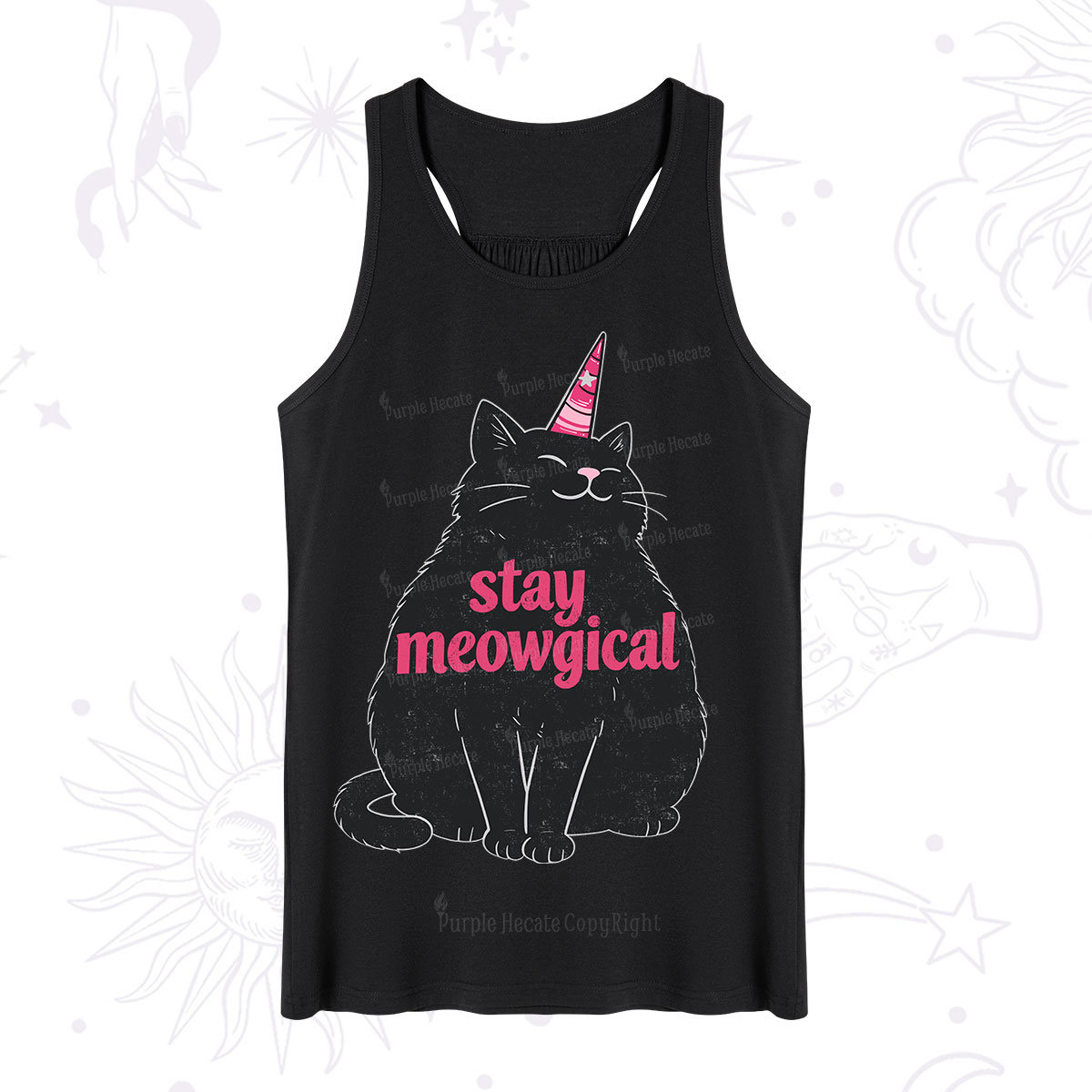 Purplehecate Stay Meowgical Tank