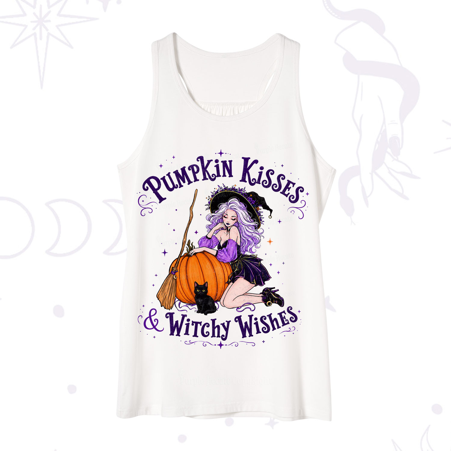 Purplehecate Pumpkin Kisses & Witchy Wishes Tank