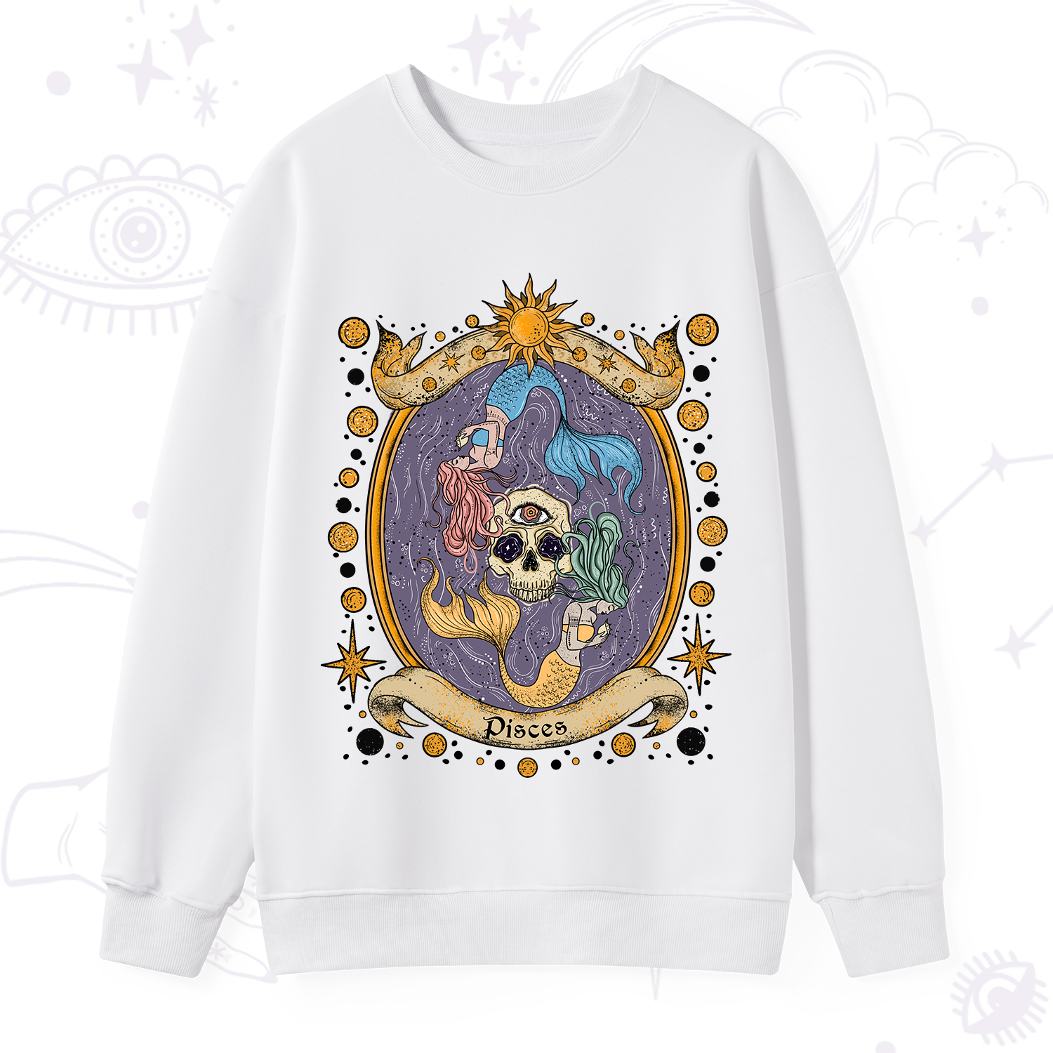 Purplehecate Celestial Pisces Zodiac Sweatshirt