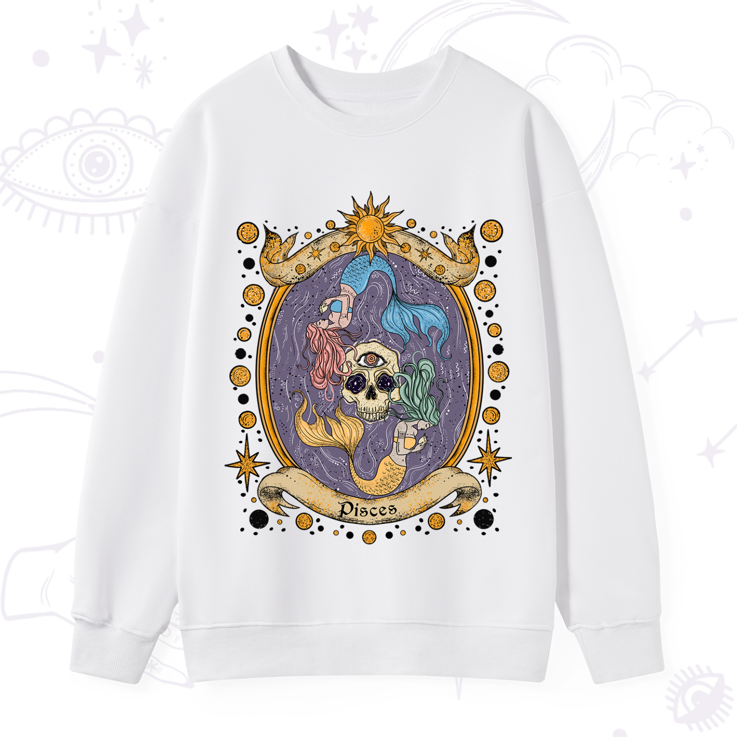 Purplehecate Celestial Pisces Zodiac Sweatshirt