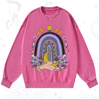 Purplehecate Magic Rainbow Washed Sweatshirt