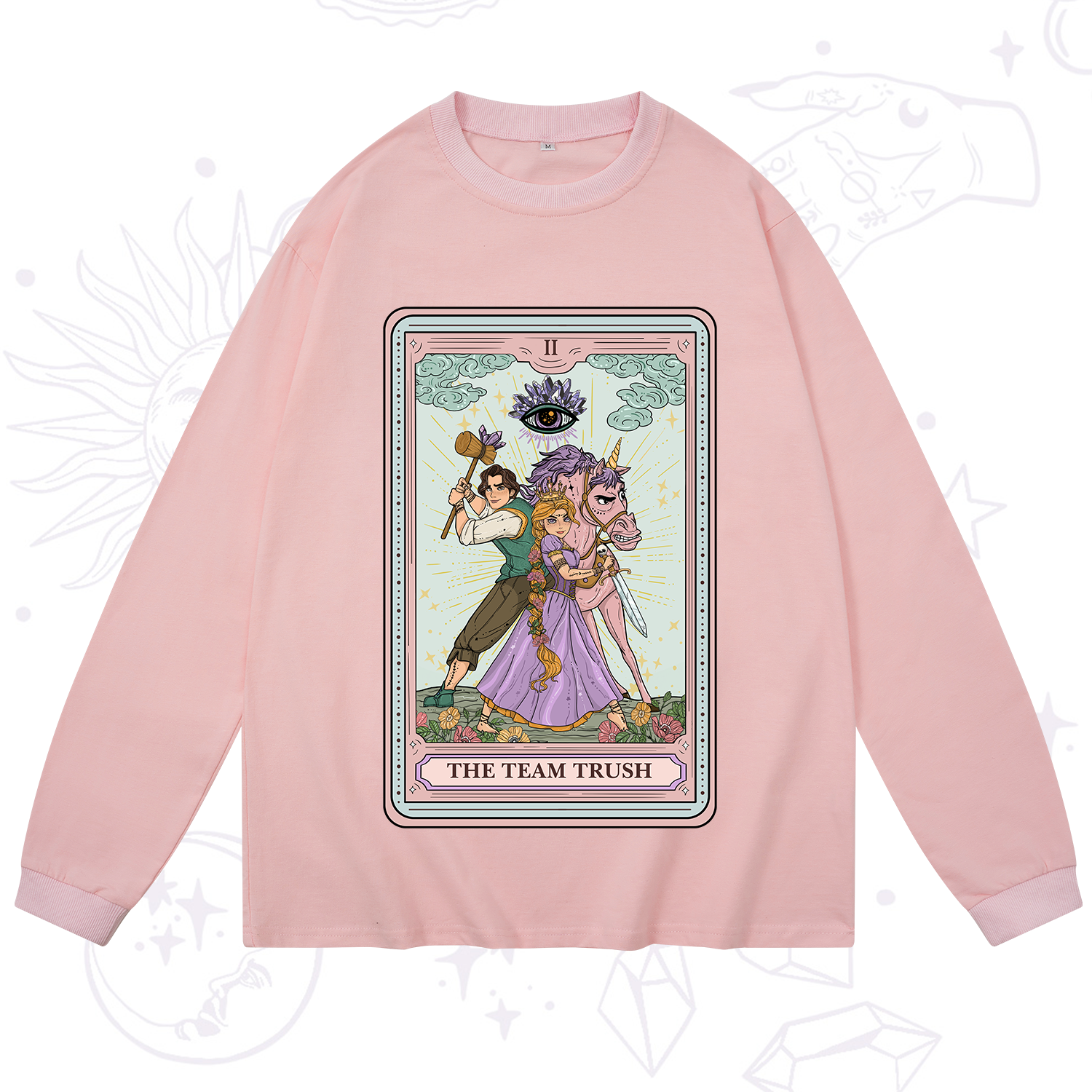 Purplehecate The Team Trush Tarot Card Long Sleeve T-Shirt