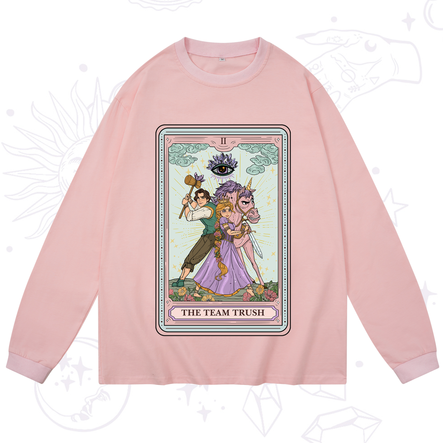 Purplehecate The Team Trush Tarot Card Long Sleeve T-Shirt