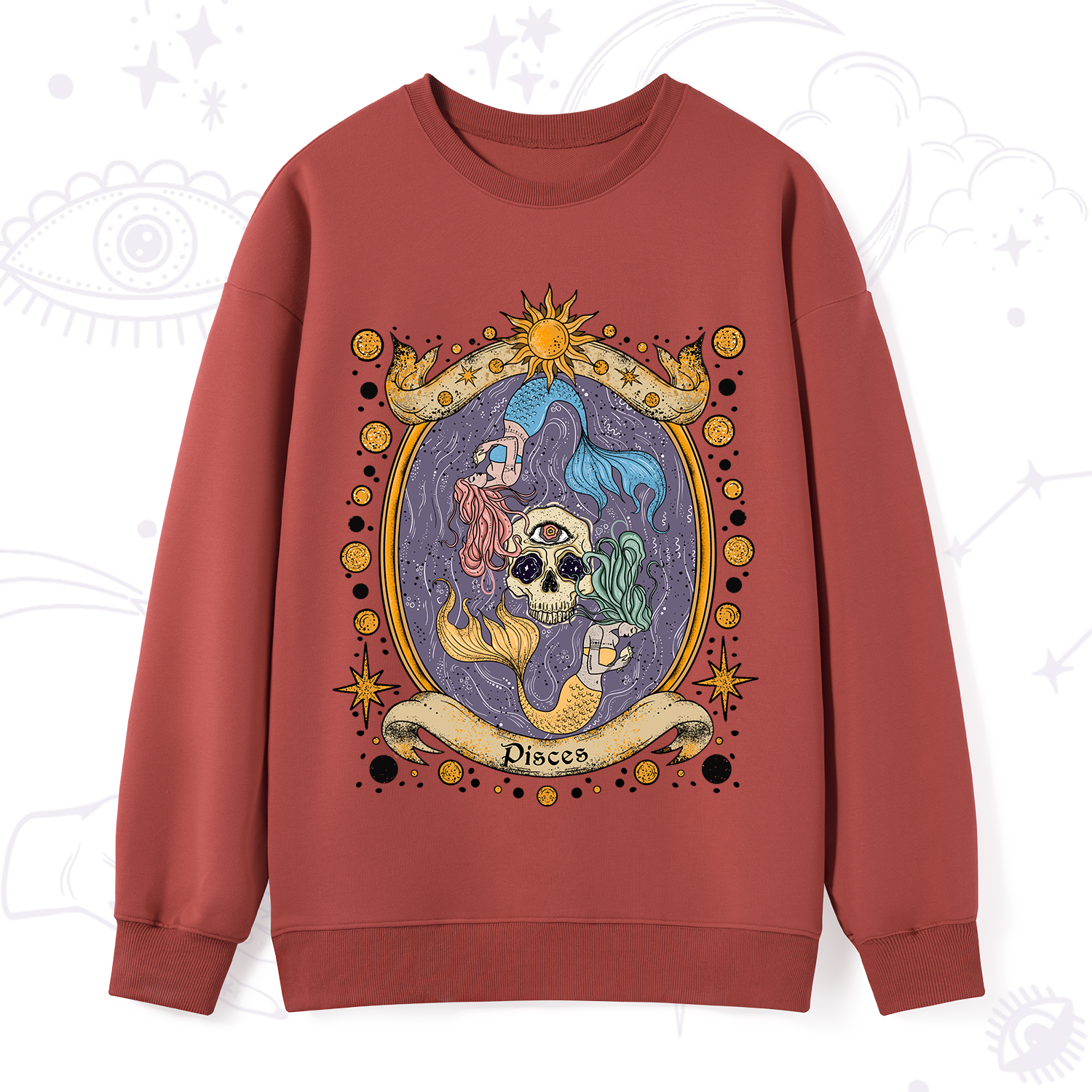 Purplehecate Celestial Pisces Zodiac Sweatshirt