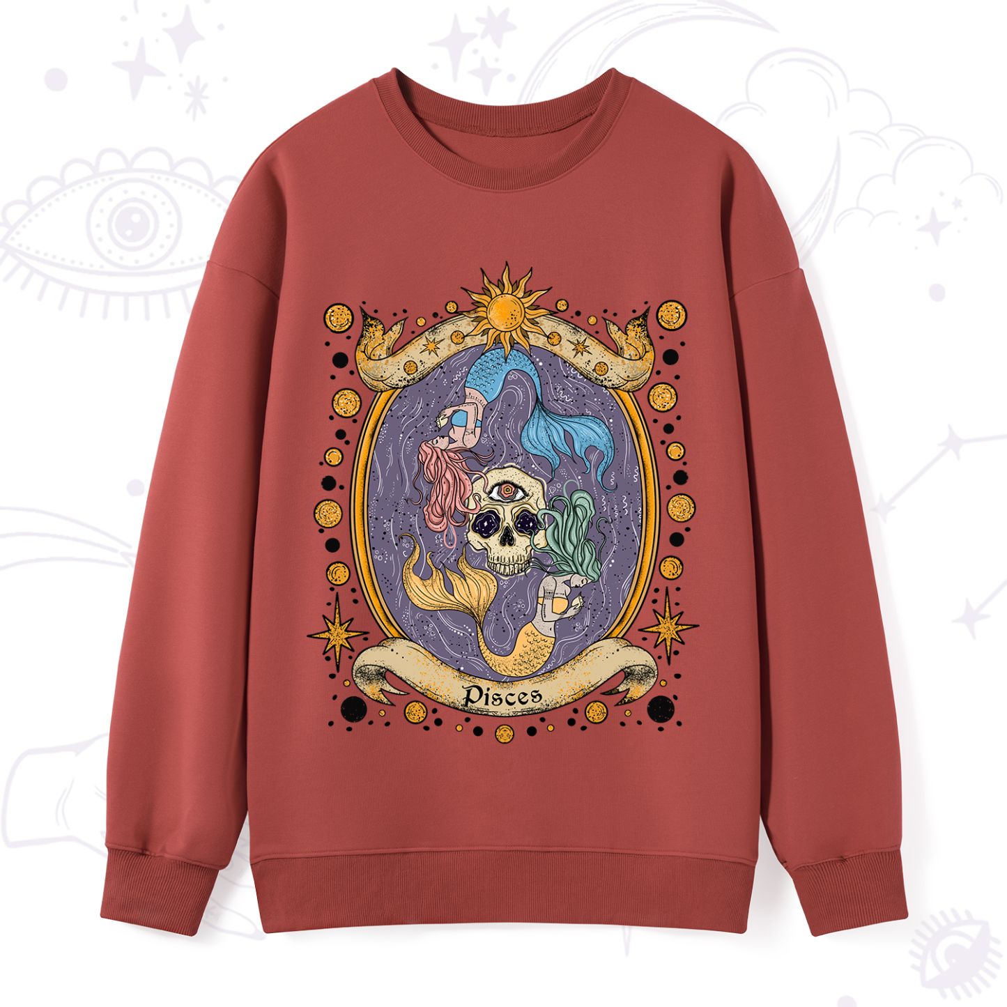 Purplehecate Celestial Pisces Zodiac Sweatshirt