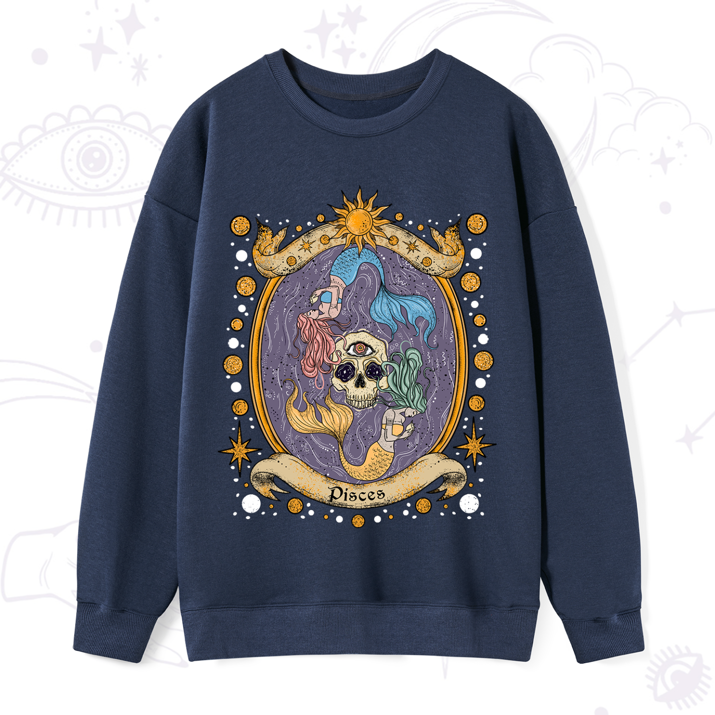 Purplehecate Celestial Pisces Zodiac Sweatshirt