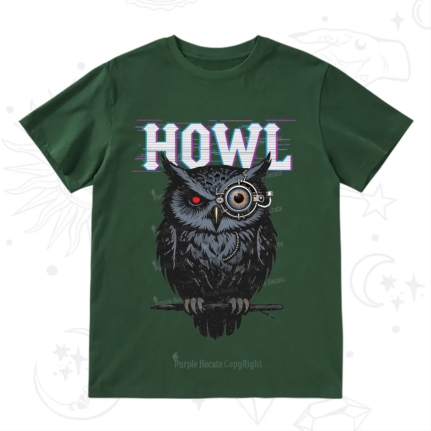Purplehecate Howl Owl T-Shirt