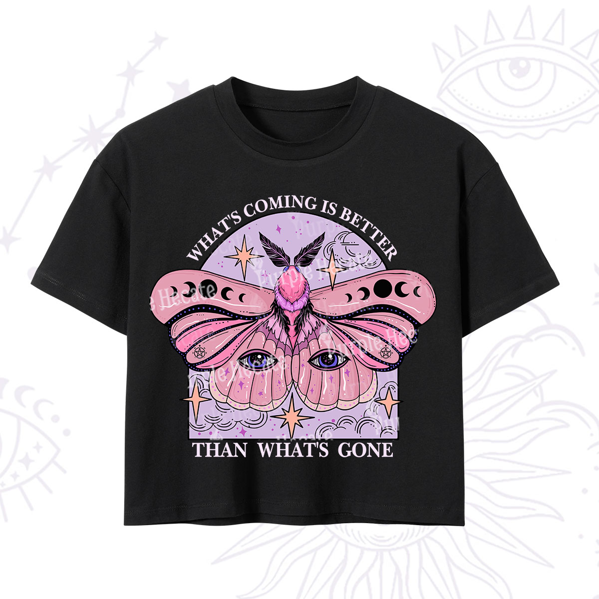 Purplehecate What's Coming Is Better Than What's Gone Crop T-Shirt